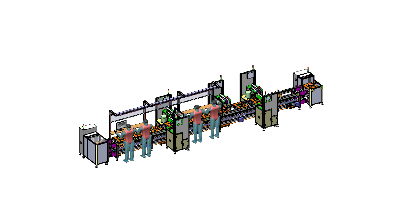 半自动组装线-迴流線